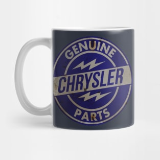 Chrysler Original Parts vintage sign. Rusted version Mug